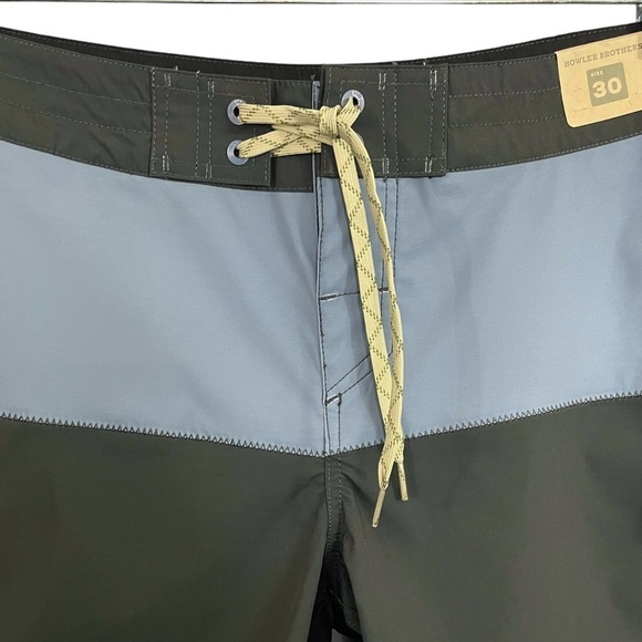 Howler Brothers Buchannon Boardshorts HB Chargers Antique Black/Blue Mirage NWT - Picture 6 of 12